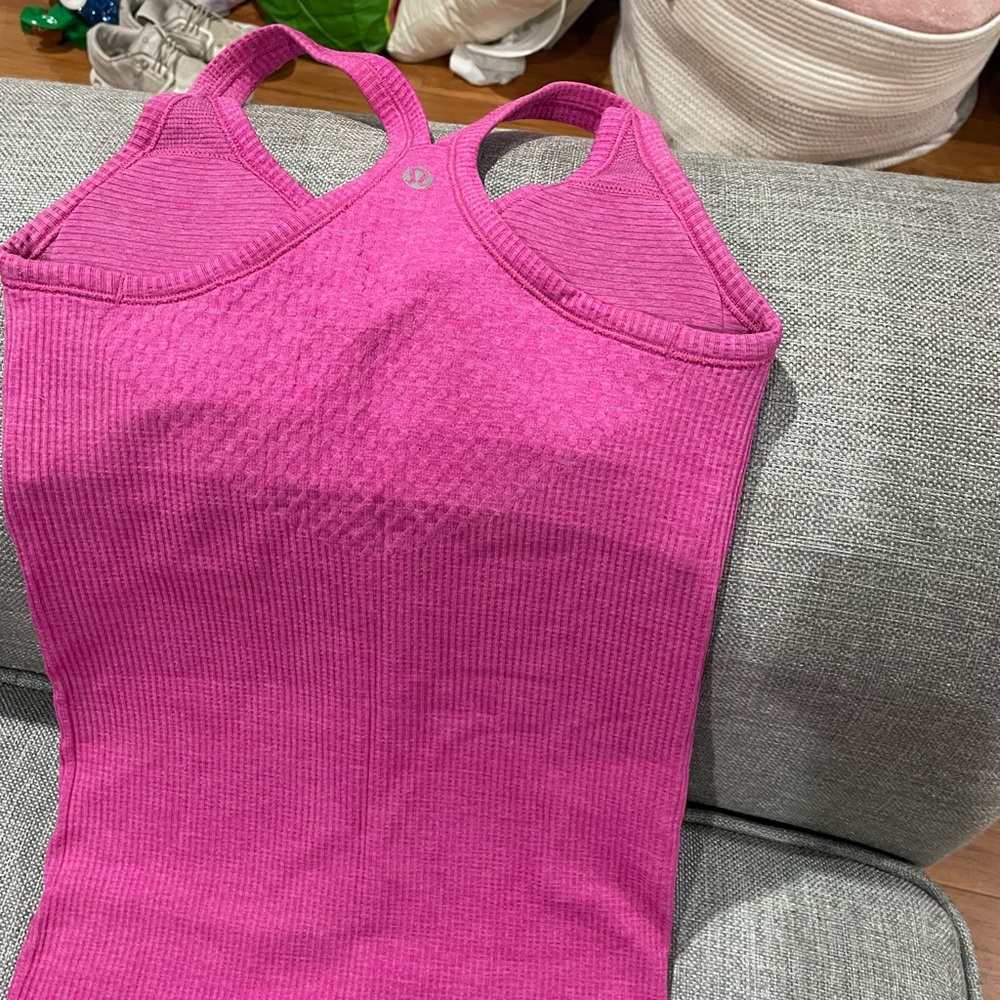 Lululemon Pink Racerback Tank Top